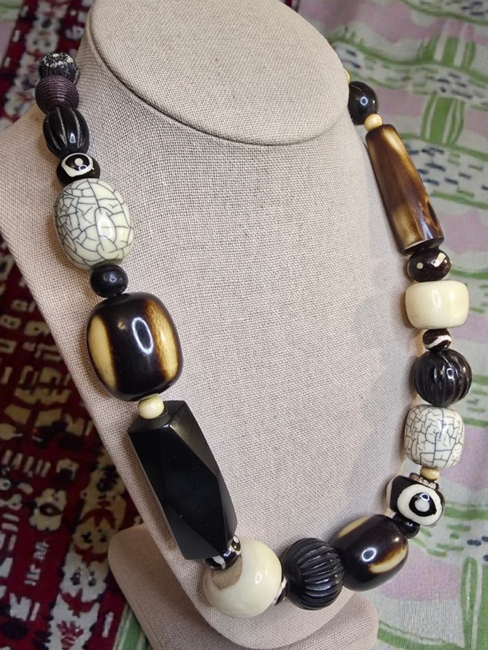 Vintage Chunky Bone Necklace
